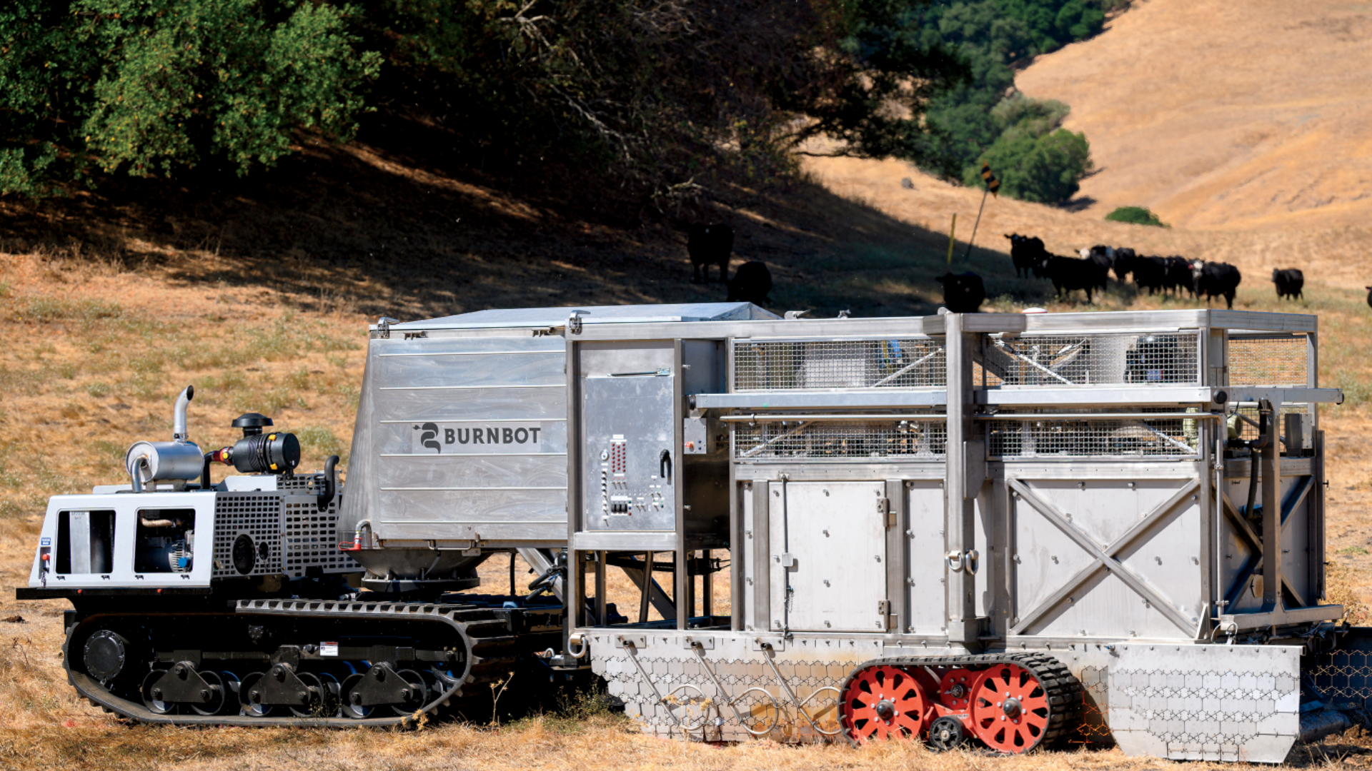 BurnBot controlled burn machine