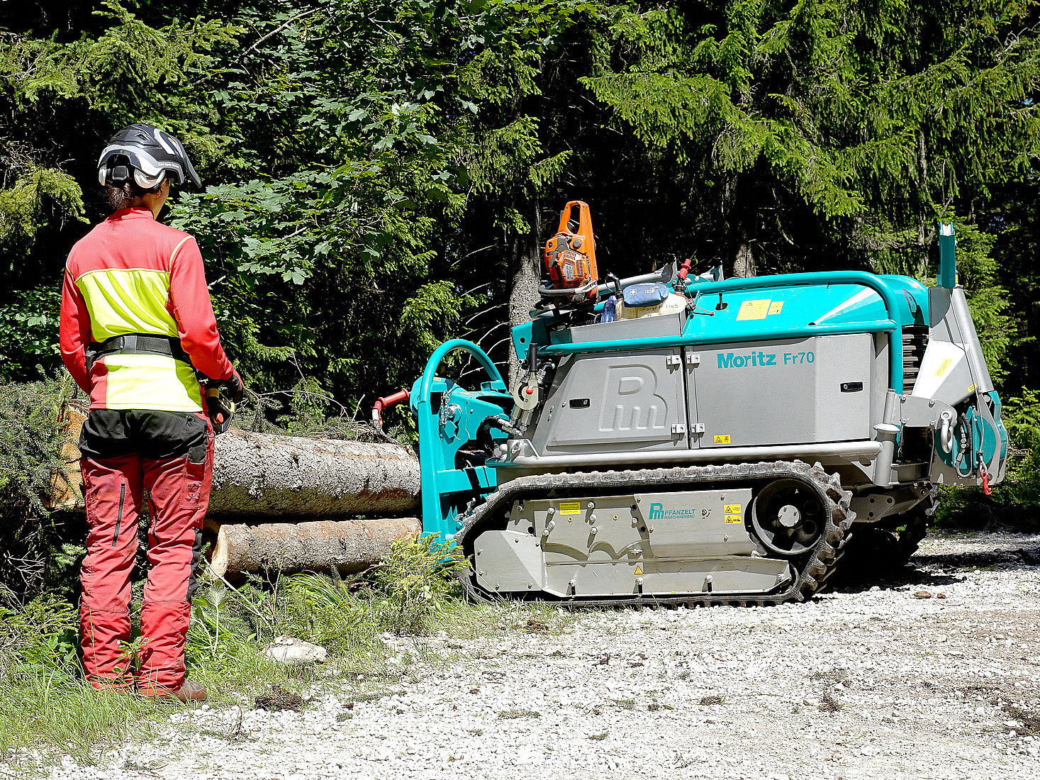 Pfanzelt radio-controlled forestry crawlers