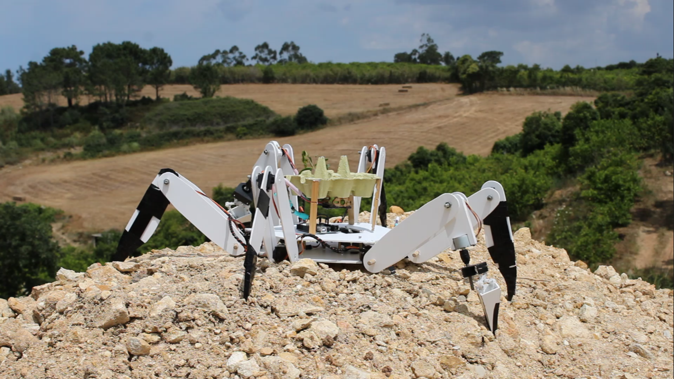 Tree planting robot