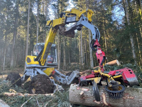 Walking excavators