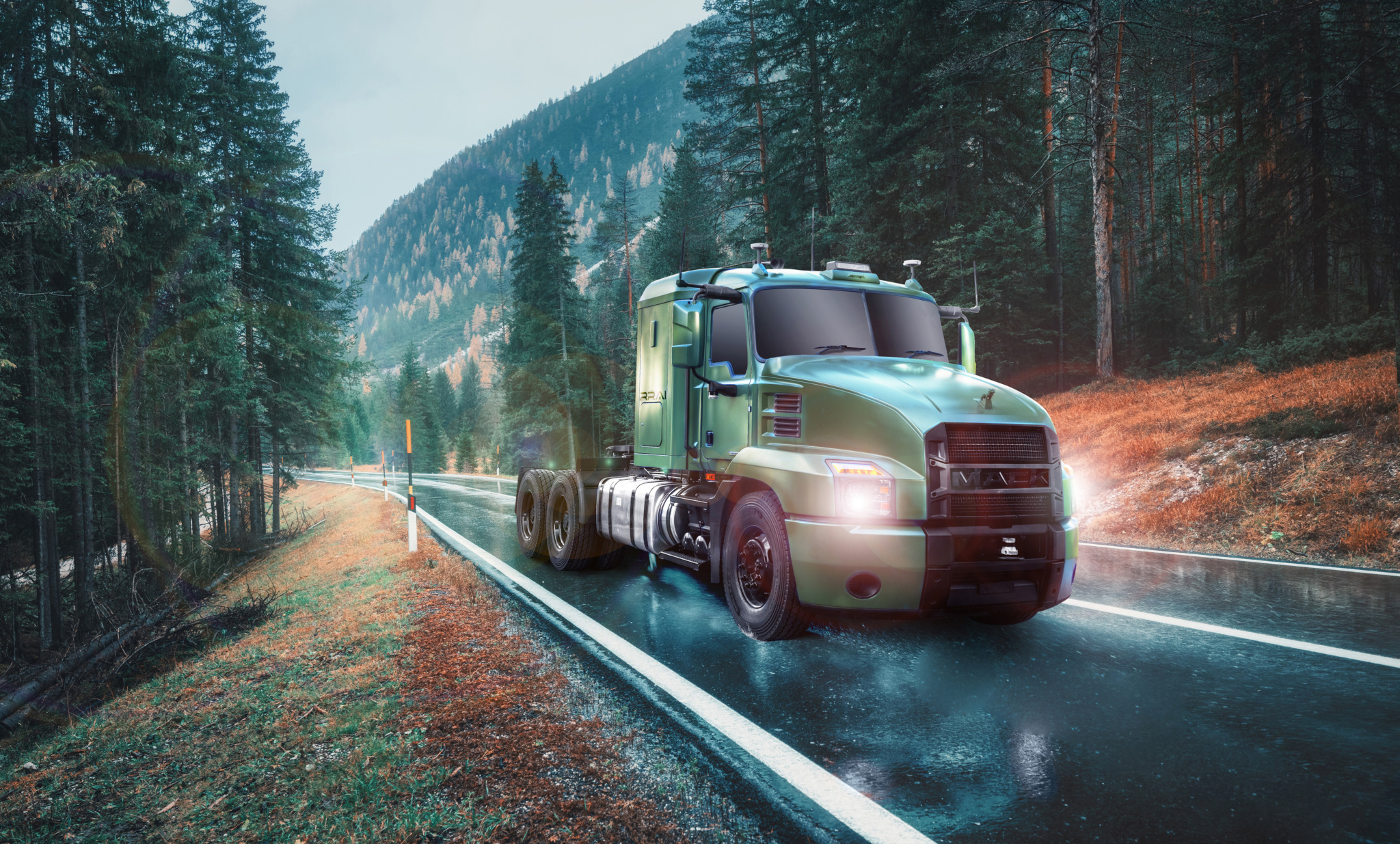 FPInnovations / Kratos truck platooning system