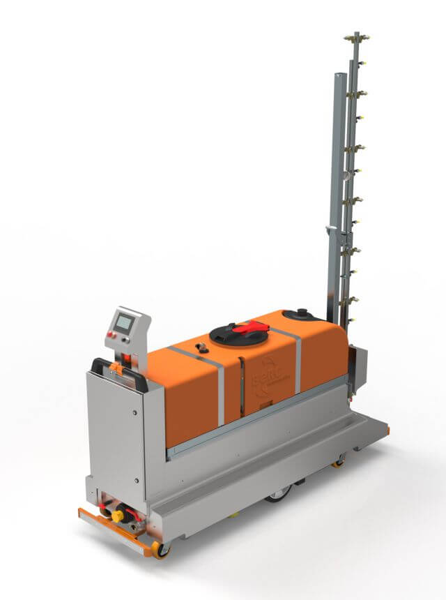 BeMatic Meto SWT spraying robot for protected crops