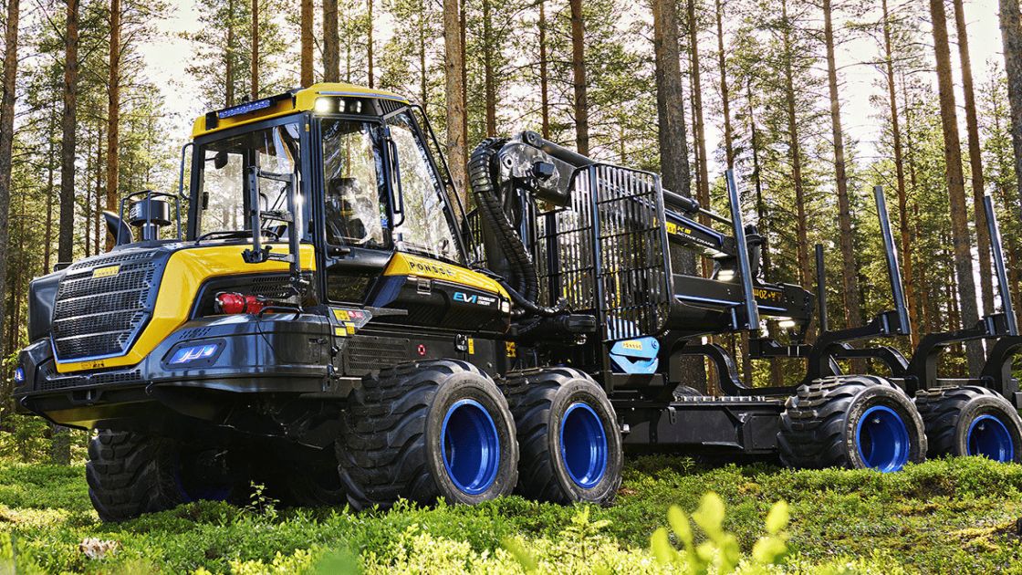 PONSSE EV1 electric-powered forwarder