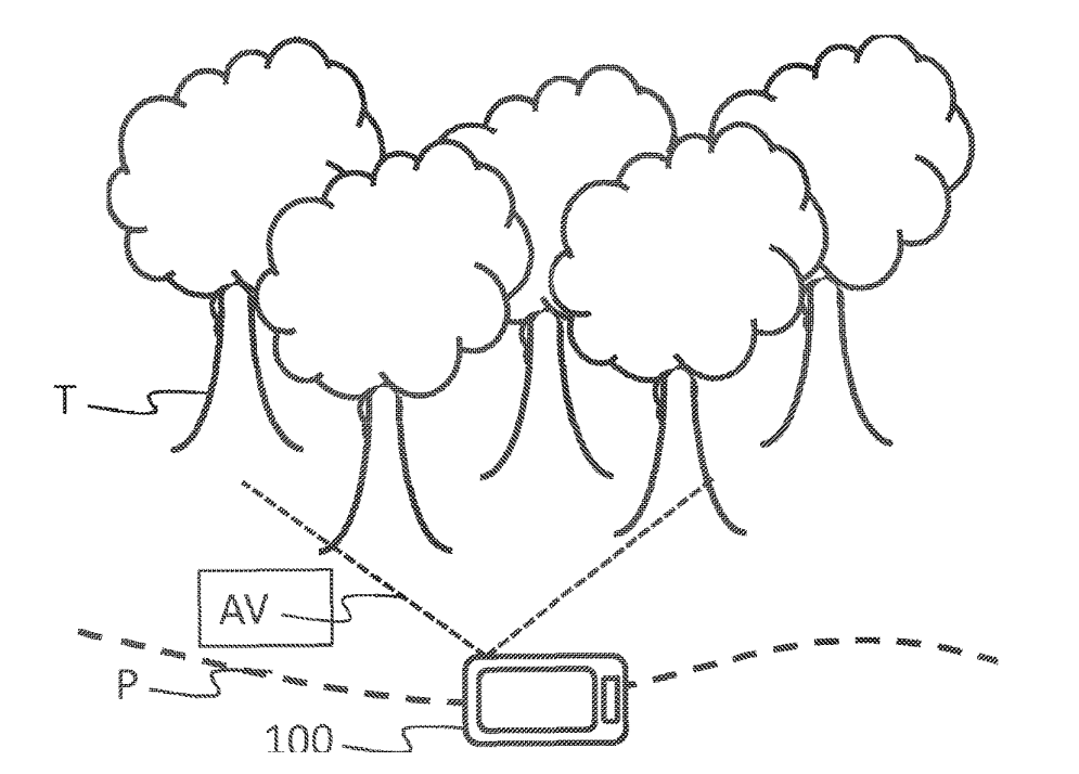 Patent for a RGB camera based mapping of tree stems; 3D model from image matching; phone camera or UAV