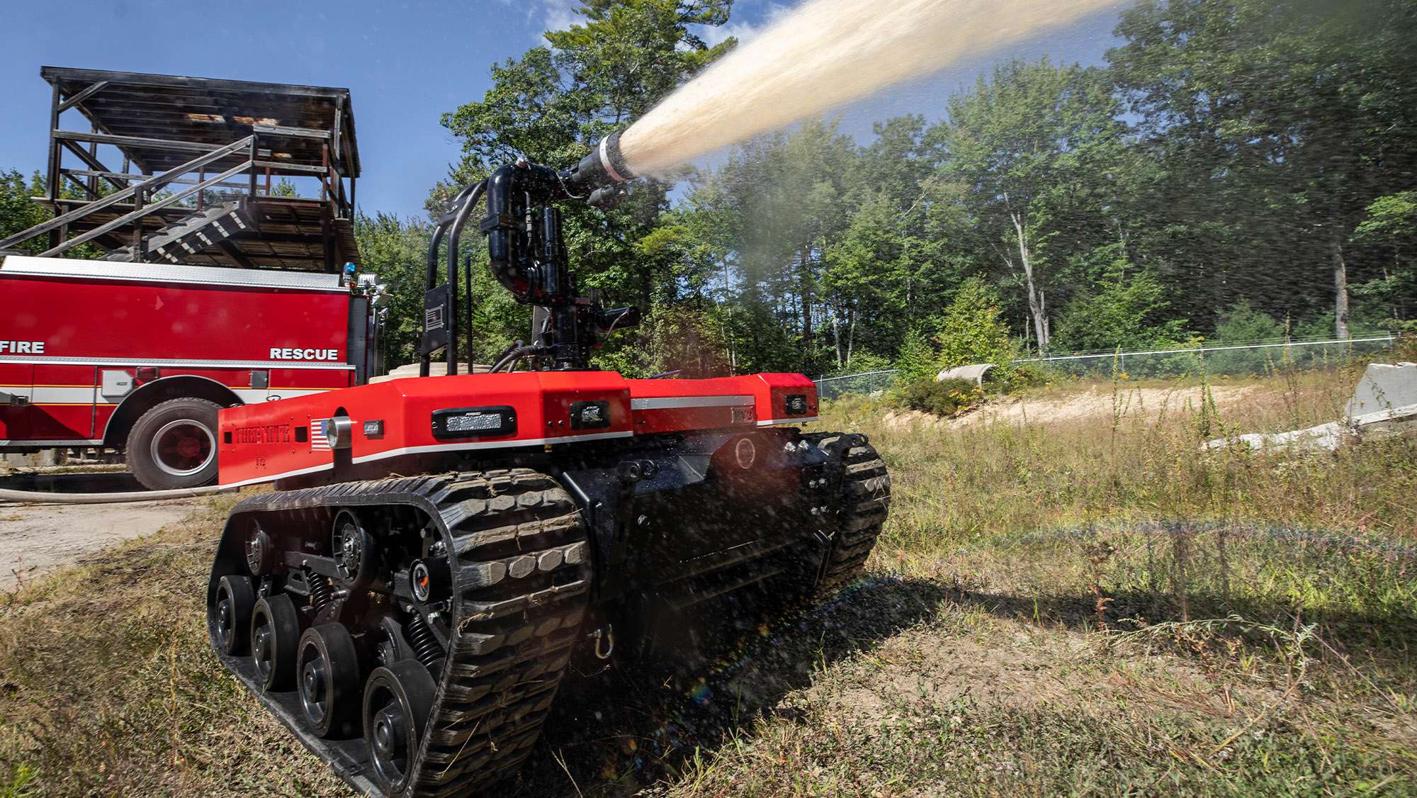 Thermite robotic firefighter