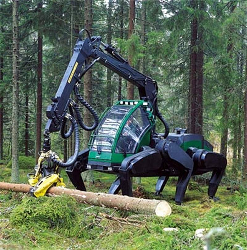 Timberjack walking harvester